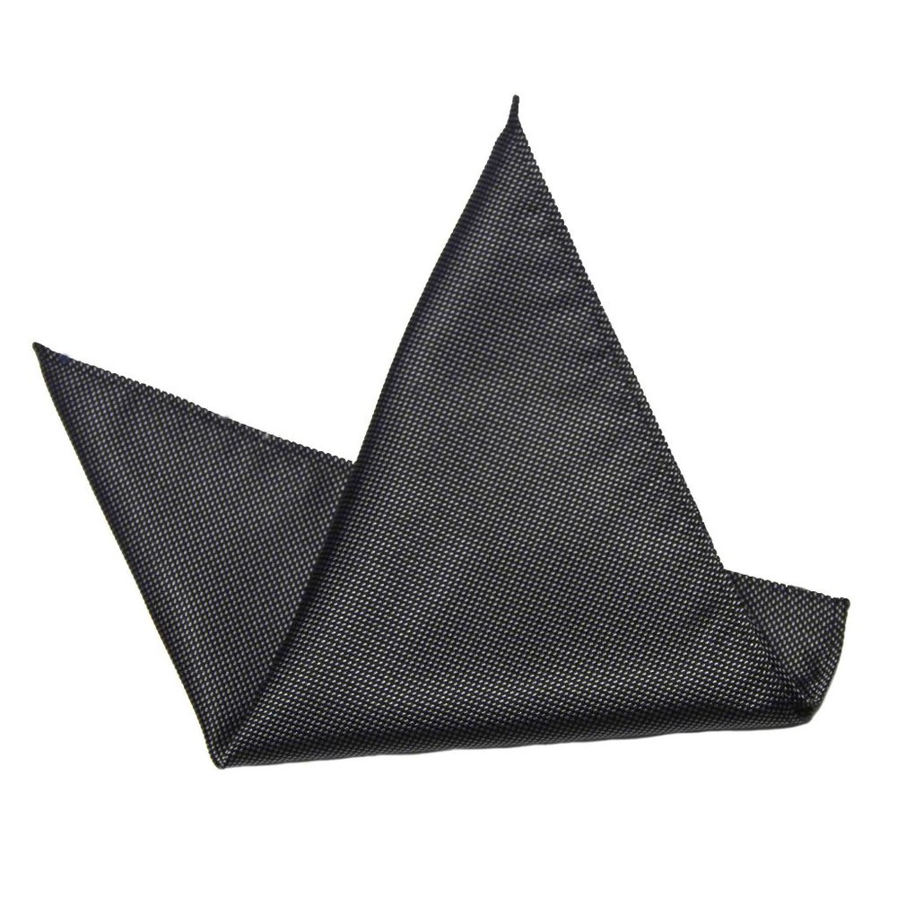 Gascoigne Gray Silk Pocket Square Men's